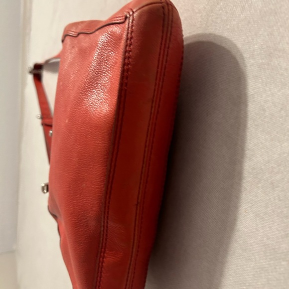 Fossil Marlow Crossbody Bag burnt out red  Leather Turnlock Purse Handbag - Picture 7 of 14